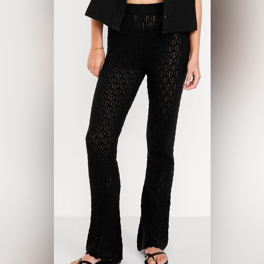 CLEARANCE Old Navy High Waisted Crochet Flare Pants